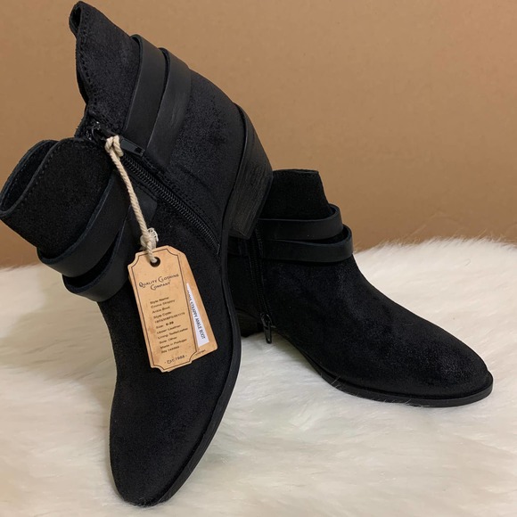 FAT FACE Black Leather EMMA STRAPPY Ankle Boots Sz 8 NWT - Picture 10 of 15